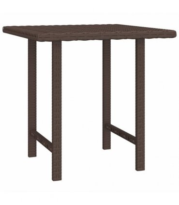 vidaXL Side Tables 3 pcs Brown Poly Rattan