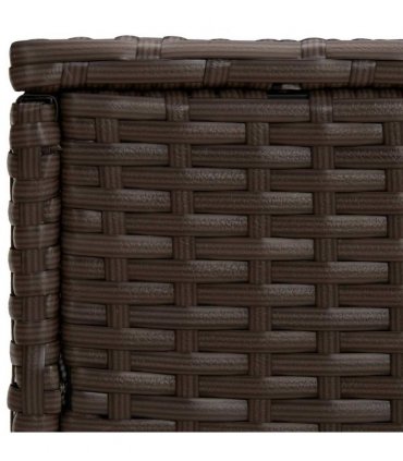 vidaXL Side Tables 3 pcs Brown Poly Rattan