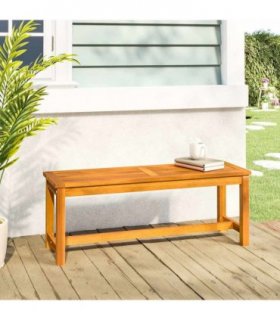 vidaXL Garden Bench 110x35x45 cm Solid Wood Acacia