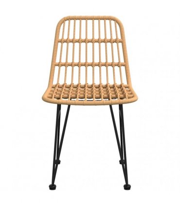 vidaXL Garden Chairs 2 pcs 48x62x84 cm PE Rattan
