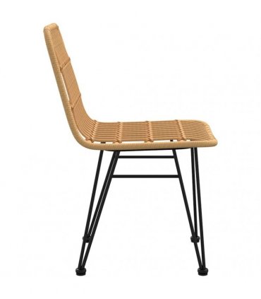 vidaXL Garden Chairs 2 pcs 48x62x84 cm PE Rattan