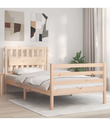 vidaXL Bed Frame without Mattress 100x200 cm Solid Wood
