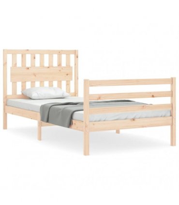 vidaXL Bed Frame without Mattress 100x200 cm Solid Wood