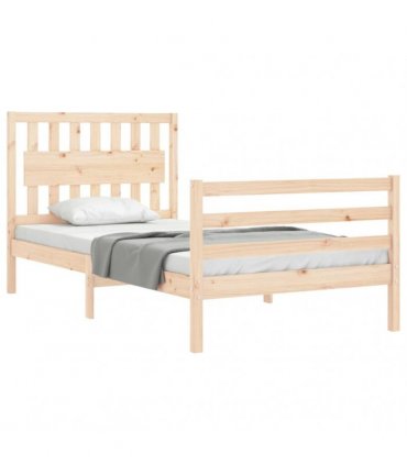 vidaXL Bed Frame without Mattress 100x200 cm Solid Wood