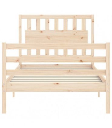 vidaXL Bed Frame without Mattress 100x200 cm Solid Wood