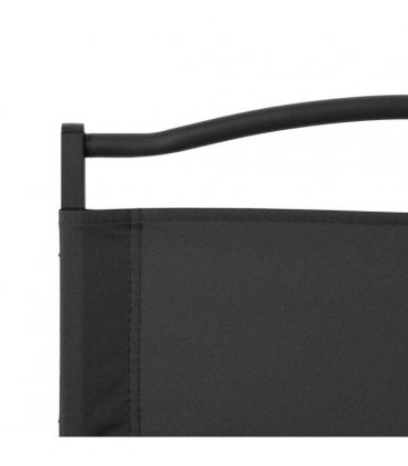 vidaXL Camping Chairs 2 pcs Black 54x43x59 cm Oxford Fabric