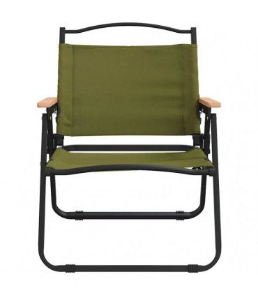 vidaXL Camping Chairs 2 pcs Green 54x43x59 cm Oxford Fabric