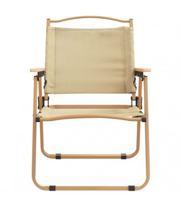 vidaXL Camping Chairs 2 pcs Beige 54x55x78 cm Oxford Fabric