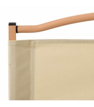 vidaXL Camping Chairs 2 pcs Beige 54x55x78 cm Oxford Fabric