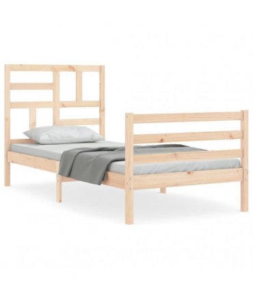 vidaXL Bed Frame without Mattress 100x200 cm Solid Wood