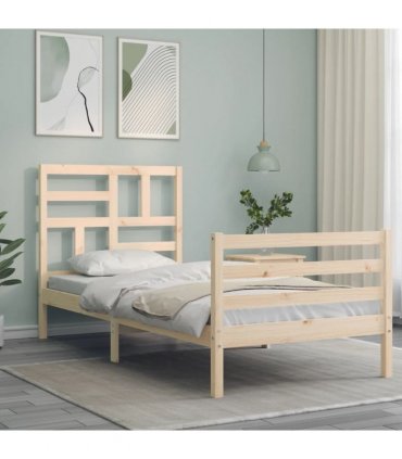 vidaXL Bed Frame without Mattress 100x200 cm Solid Wood