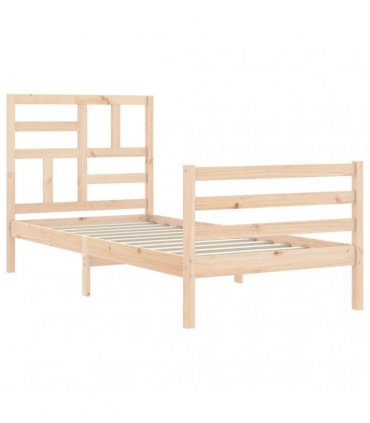 vidaXL Bed Frame without Mattress 100x200 cm Solid Wood