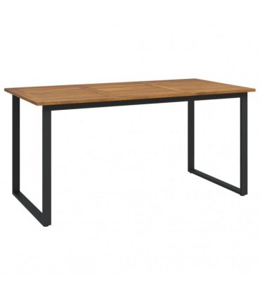vidaXL Garden Table with U-shaped Legs 160x80x75 cm Solid Wood Acacia