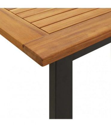 vidaXL Garden Table with U-shaped Legs 160x80x75 cm Solid Wood Acacia