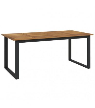 vidaXL Garden Table with U-shaped Legs 180x90x75 cm Solid Wood Acacia