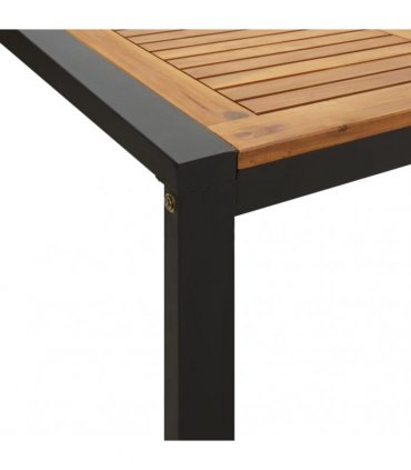 vidaXL Garden Table with U-shaped Legs 200x90x75 cm Solid Wood Acacia