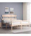 vidaXL Senior Bed without Mattress 160x200 cm Solid Wood