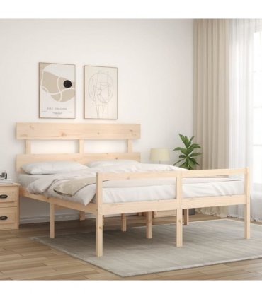 vidaXL Senior Bed without Mattress 160x200 cm Solid Wood