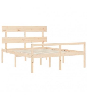 vidaXL Senior Bed without Mattress 160x200 cm Solid Wood