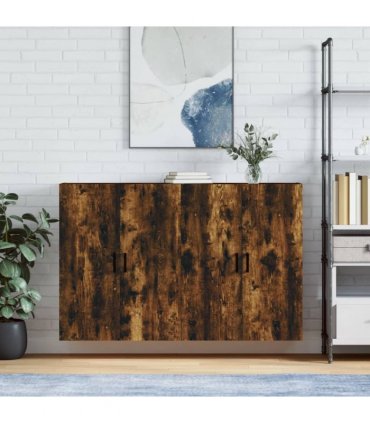 vidaXL Wall Mounted Cabinets 2 pcs Smoked Oak 69,5x34x90 cm