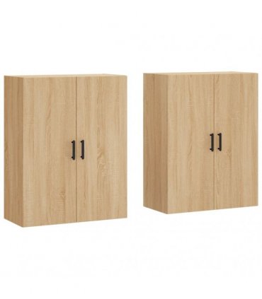 vidaXL Wall Mounted Cabinets 2 pcs Sonoma Oak 69,5x34x90 cm