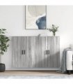 vidaXL Wall Mounted Cabinets 2 pcs Grey Sonoma 69,5x34x90 cm