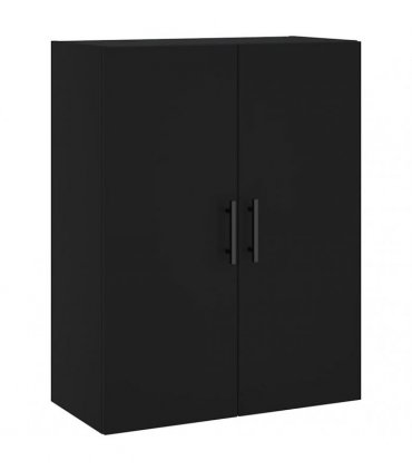 vidaXL Wall Mounted Cabinets 2 pcs Black 69,5x34x90 cm