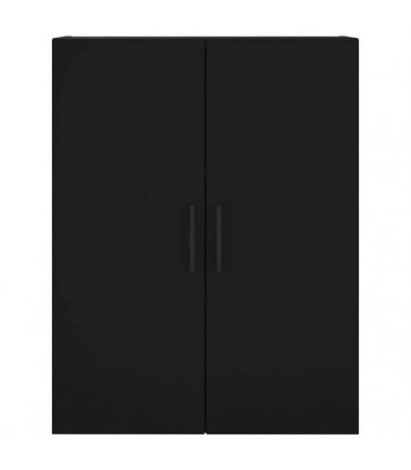 vidaXL Wall Mounted Cabinets 2 pcs Black 69,5x34x90 cm