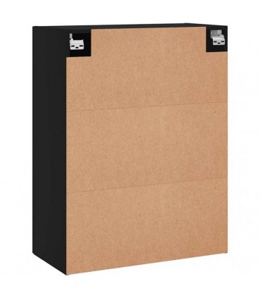vidaXL Wall Mounted Cabinets 2 pcs Black 69,5x34x90 cm
