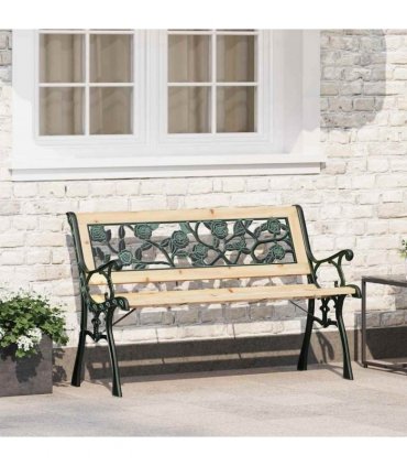 vidaXL Garden Bench 2 -Seater 116 x 54 x 73 cm Wood Brown Rectangular