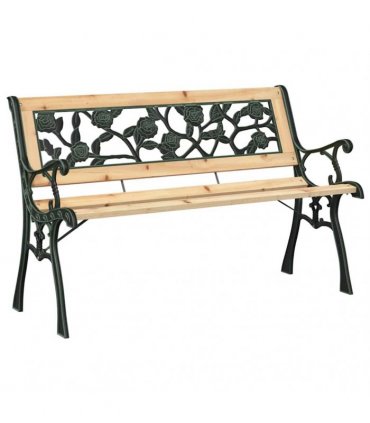 vidaXL Garden Bench 2 -Seater 116 x 54 x 73 cm Wood Brown Rectangular
