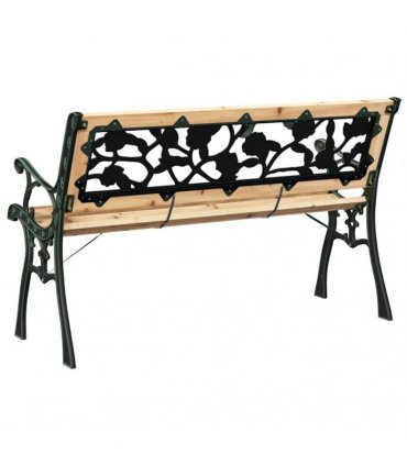 vidaXL Garden Bench 2 -Seater 116 x 54 x 73 cm Wood Brown Rectangular