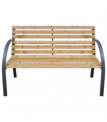 vidaXL Garden Bench 112 cm Solid Wood Fir