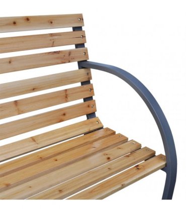 vidaXL Garden Bench 112 cm Solid Wood Fir