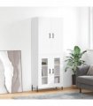 vidaXL Highboard White 69,5x34x180 cm Engineered Wood