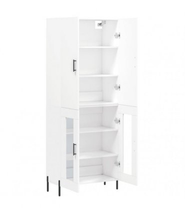 vidaXL Highboard White 69,5x34x180 cm Engineered Wood