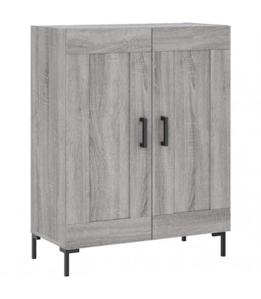 vidaXL Highboard Grey Sonoma 69,5x34x180 cm Engineered Wood