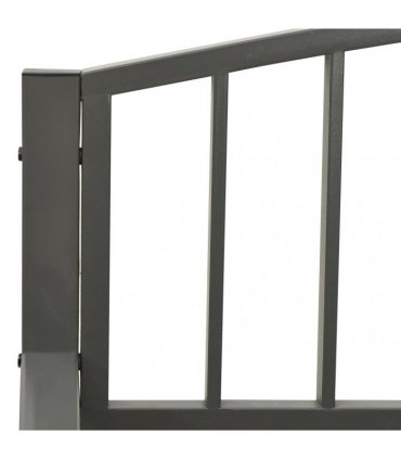vidaXL Garden Bench Grey 120 cm Steel