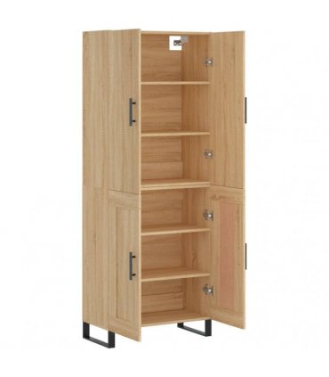 vidaXL Highboard Sonoma Oak 69,5x34x180 cm Engineered Wood