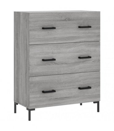 vidaXL Highboard Grey Sonoma 69,5x34x180 cm Engineered Wood