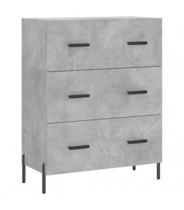 vidaXL Highboard Concrete Grey 69,5x34x180 cm Engineered Wood