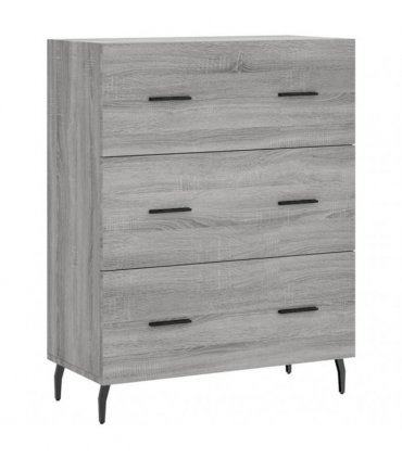 vidaXL Highboard Grey Sonoma 69,5x34x180 cm Engineered Wood