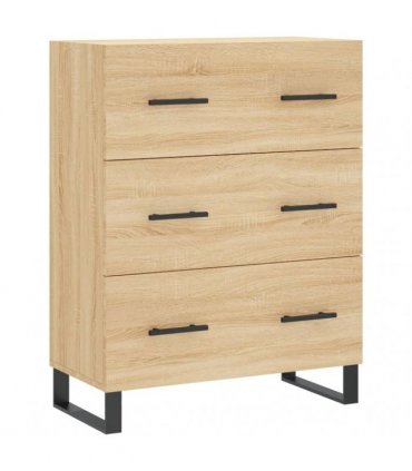 vidaXL Highboard Sonoma Oak 69,5x34x180 cm Engineered Wood