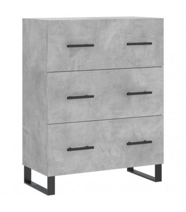 vidaXL Highboard Concrete Grey 69,5x34x180 cm Engineered Wood