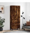 vidaXL Highboard Smoked Oak 69,5x34x180 cm Engineered Wood