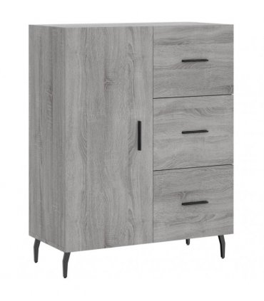 vidaXL Highboard Grey Sonoma 69,5x34x180 cm Engineered Wood