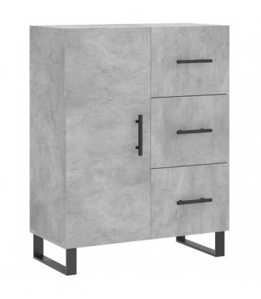 vidaXL Highboard Concrete Grey 69,5x34x180 cm Engineered Wood