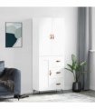 vidaXL Highboard White 69,5x34x180 cm Engineered Wood