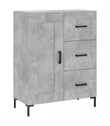 vidaXL Highboard Concrete Grey 69,5x34x180 cm Engineered Wood
