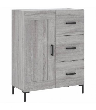 vidaXL Highboard Grey Sonoma 69,5x34x180 cm Engineered Wood